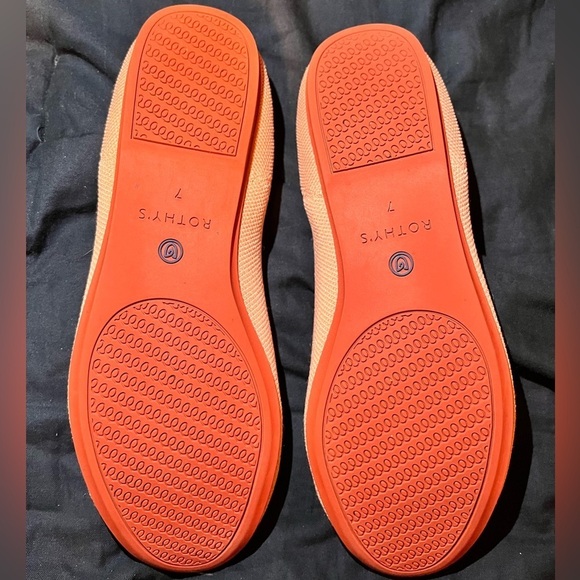 Rothy’s The Flat Original Style in Peachy Pink Round Toe Slide on Shoes - Picture 6 of 7